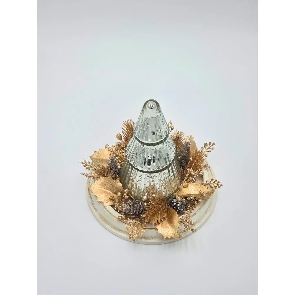 Christmas Tree Decor – Vintage‑Style Holiday Centerpiece, Winter Home Accent